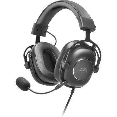 Auriculares gaming con micrófono mars gaming mh6/ jack 3.5/ usb 2.0/ negros