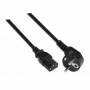 Cable alimentación aisens a132-0168/ cee(7-7) macho - c13 hembra/ hasta 1500w/ 3m/ negro