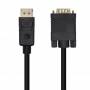 Cable conversor aisens a125-0462/ displayport macho - vga macho/ hasta 5w/ 2300mbps/ 3m/ negro