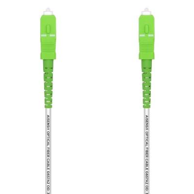 Cable de fibra óptica g657a2 3.0 aisens a152-0493/ lszh/ 1m/ blanco