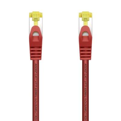 Cable de red rj45 sftp aisens a146-0468 cat.7/ 25cm/ rojo