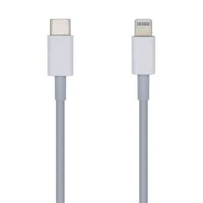 Cable usb 2.0 tipo-c lightning aisens a102-0442/ lightning macho - usb tipo-c macho/ 1m/ blanco