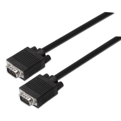 Cable svga aisens a113-0069/ vga macho - vga macho/ hasta 3w/ 10mbps/ 3m/ negro