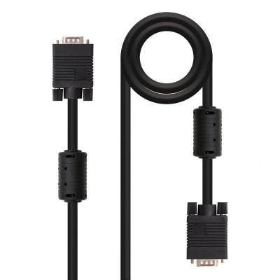 Cable svga nanocable 10.15.0115/ vga macho - vga macho/ 15m/ negro