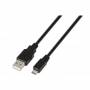 Cable usb 2.0 aisens a101-0028/ usb macho - microusb macho/ hasta 2.5w/ 60mbps/ 1.8m/ negro