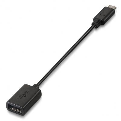 Cable usb 2.0 aisens a107-0059/ usb tipo-c macho - usb hembra/ hasta 9w/ 625mbps/ 15cm/ negro