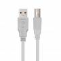 Cable usb 2.0 impresora nanocable 10.01.0102/ usb tipo-b macho - usb macho/ 1m/ beige