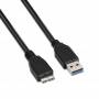 Cable usb 3.0 aisens a105-0044/ usb macho - microusb macho/ hasta 9w/ 625mbps/ 2m/ negro