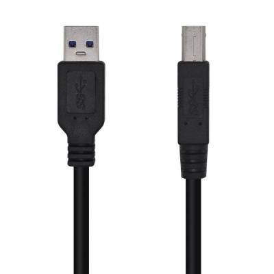 Cable usb 3.0 impresora aisens a105-0444/ usb tipo-b macho - usb macho/ 2m/ negro