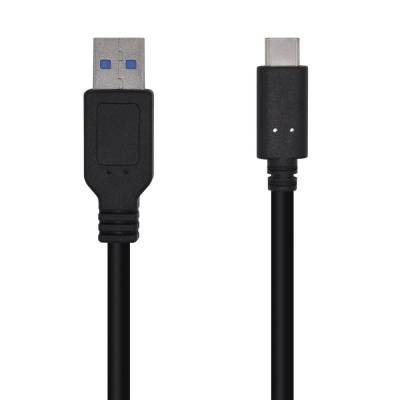 Cable usb 3.1 tipo-c aisens a107-0450/ usb tipo-c macho - usb macho/ 1.5m/ negro