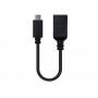 Cable usb 3.1 nanocable 10.01.4201/ usb tipo-c macho - usb hembra/ 15cm/ negro