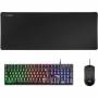 Pack gaming mars gaming mcpx/ teclado h-mech  + ratón óptico + alfombrilla/ negro