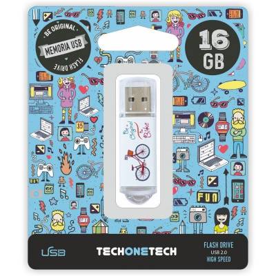 Pendrive 16gb tech one tech be bike usb 2.0