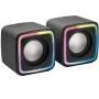 Altavoces mars gaming mscube/ 8w/ 2.0/ negros