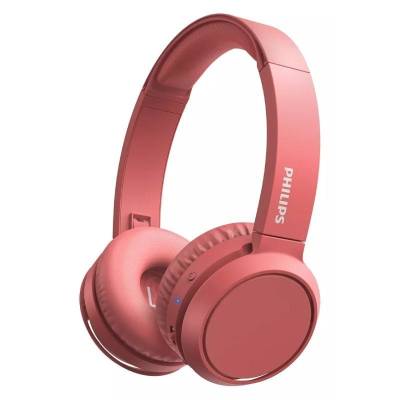 Auriculares inalámbricos philips tah4205/ con micrófono/ bluetooth/ rojos