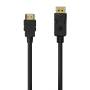 Cable conversor aisens a125-0550/ displayport macho - hdmi macho/ hasta 5w/ 2300mbps/ 50cm/ negro