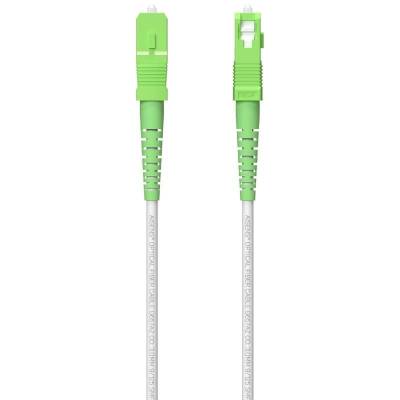 Cable de fibra óptica g657a2 3.0 9/125 smf aisens a152-0615/ lszh/ 60m/ blanco