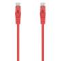 Cable de red rj45 awg24 utp aisens a145-0556 cat.6a/ lszh/ 25cm/ rojo