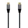 Cable usb 2.0 tipo-c aisens a107-0628 5a 100w/ usb tipo-c macho - usb tipo-c macho/ hasta 100w/ 60mbps/ 1m/ gris