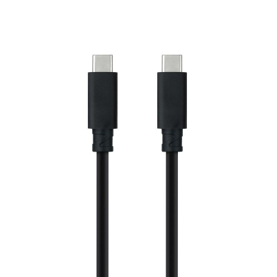 Cable usb 3.1 tipo-c nanocable 10.01.4100/ usb tipo-c macho - usb tipo-c macho/ 50cm/ negro