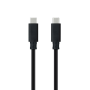 Cable usb 3.1 tipo-c nanocable 10.01.4100/ usb tipo-c macho - usb tipo-c macho/ 50cm/ negro