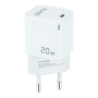 Cargador de pared tooq tqwc-pd20wt/ 1xusb tipo-c/ 20w/ blanco