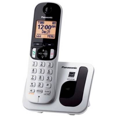 Teléfono inalámbrico panasonic kx-tgc210sp/ plata