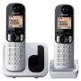 Teléfono inalámbrico panasonic kx-tgc212pl/ pack duo/ plata