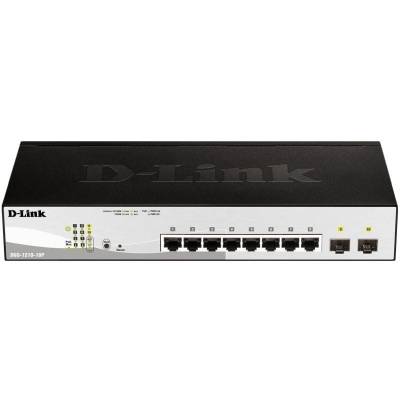 Switch d-link dgs-1210-10p 10 puertos/ rj-45 gigabit 10/100/1000 poe/ sfp