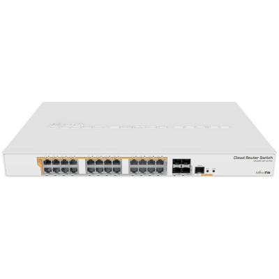 Switch mikrotik crs328-24p-4s+rm/ 28 puertos/ rj45 10/100/1000/ sfp/ poe