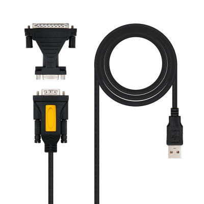 Cable conversor impresora nanocable 10.03.0002/ usb macho - db9 macho/ db25 macho