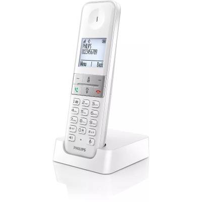 Teléfono inalámbrico philips d4701w/34/ blanco