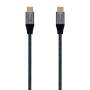 Cable usb 3.2 tipo-c aisens a107-0670 20gbps 100w/ usb tipo-c macho - usb tipo-c macho/ hasta 100w/ 2500mbps/ 60cm/ gris