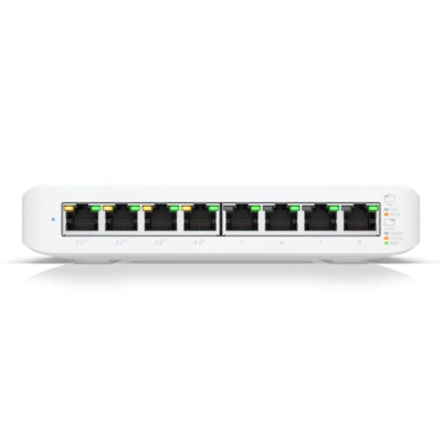 Switch ubiquiti usw-lite-8-poe/ 8 puertos/ rj45 10/100/1000 poe