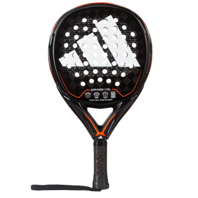 Pala de pádel adidas adipower 3.2 control/ negra (alex ruiz)