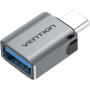 Adaptador usb 3.0 vention cdqh0/ usb tipo-c macho - usb hembra