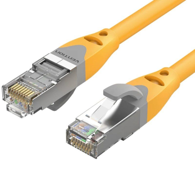 Cable de red rj45 sftp vention ibhyf cat.6a/ 1m/ naranja