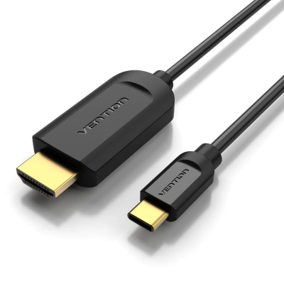 Cable conversor hdmi 1.4 4k vention cgubg/ usb tipo-c macho - hdmi macho/ 1.5m/ negro