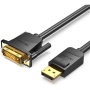 Cable conversor vention hafbf/ displayport macho - dvi macho/ 1m/ negro