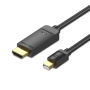 Cable conversor vention hahbg/ mini displayport macho - hdmi macho/ 1.5m/ negro