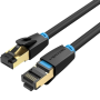 Cable de red rj45 sftp vention ikabd cat.8/ 50cm/ negro