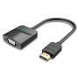 Conversor vention 42161 hdmi macho - vga hembra - jack 3.5 hembra/ 15cm/ negro