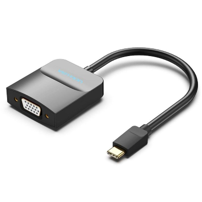 Adaptador usb tipo-c vention tddbb/ usb tipo-c macho - vga hembra