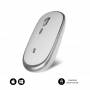 Ratón mini inalámbrico subblim wireless mini/ hasta 1600 dpi/ plata