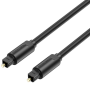 Cable de audio de fibra óptica vention baebj/ 5m/ negro