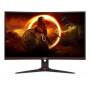 Monitor gaming curvo aoc c27g2ze/bk 27'/ full hd/ 1ms/ 240hz/ va/ negro y rojo