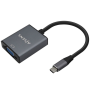 Conversor aisens a109-0691/ usb tipo-c macho - vga hembra/ hasta 27w/ 1250mbps/ 15cm/ gris