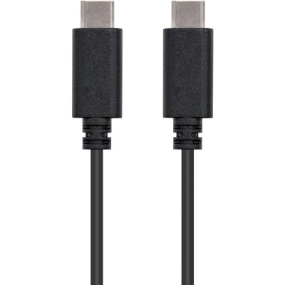 Cable usb 2.0 tipo-c nanocable 10.01.2301/ usb tipo-c macho - usb tipo-c macho/ 1m/ negro