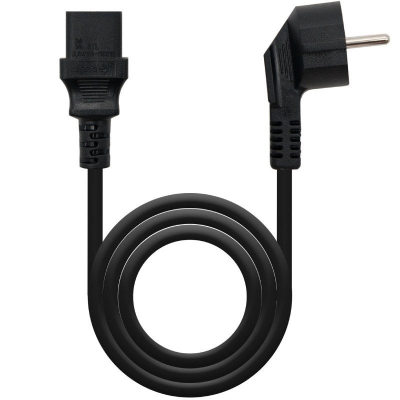 Cable alimentación cpu nanocable 10.22.0102-l2/ cee7 macho - c13 hembra/ 2m/ negro