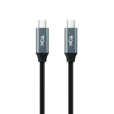 Cable usb 3.2 nanocable 10.01.4303/ usb tipo-c macho - usb tipo-c macho/ 3m/ gris y negro